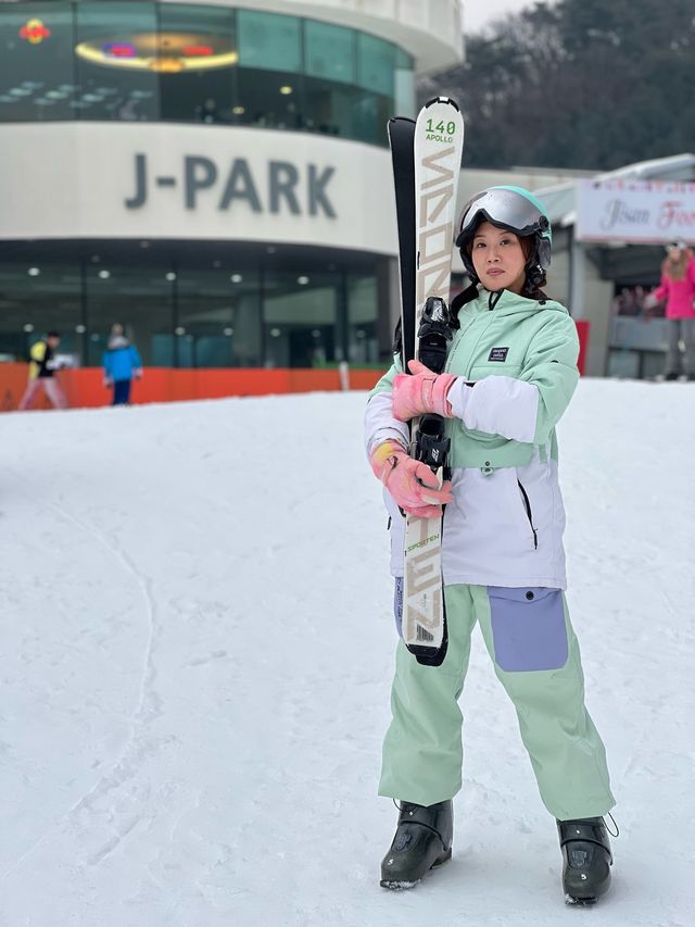 韓國芝山滑雪場一日體驗