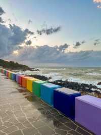 Charming beach at Jeju Island