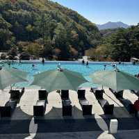 단풍보면서 인피니티풀에서 수영하기🏊🏻‍♀️🏊