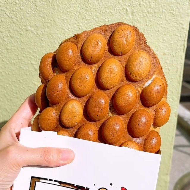 🎏坑口嗲哋雞蛋仔✨第一次食爹哋整😂
