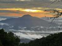 Memorable sunrise experienced at Langsir Campsite