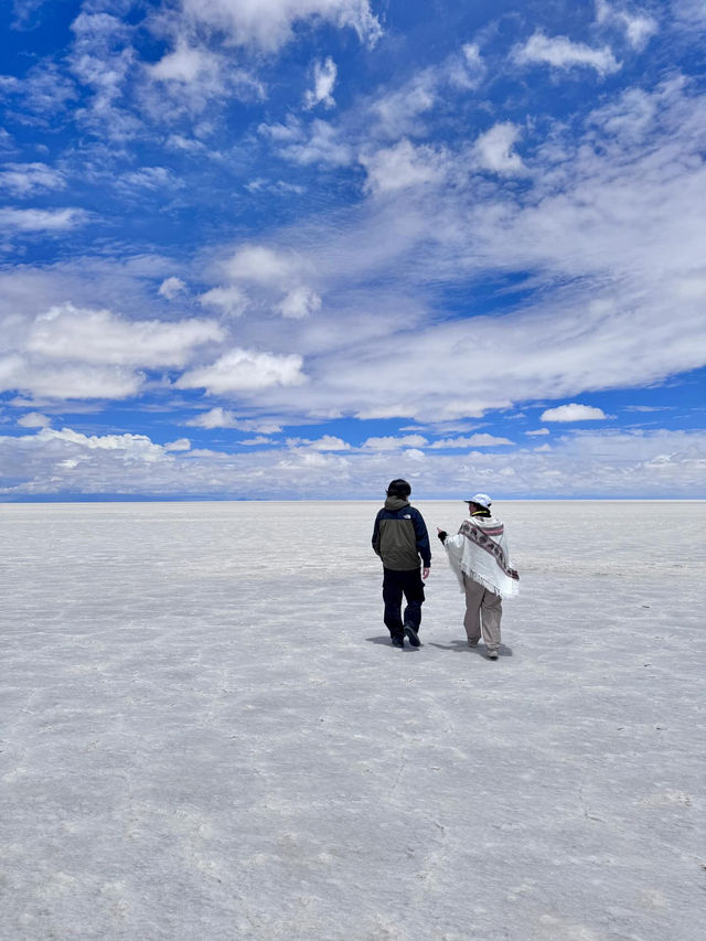 Paisaje magnífico, Salar de Uyuni. 夢の景色、ウユニ塩湖