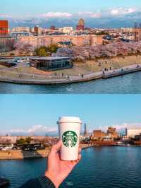 หนึ่งใน Starbucks ที่วิวสวยที่สุดเมืองโทยาม่า🌸🎌