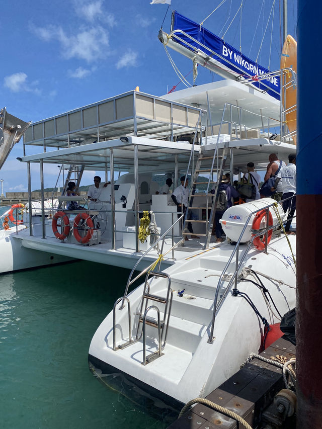 ล่องเรือ half day with nikorn ที่เกาะ coral 