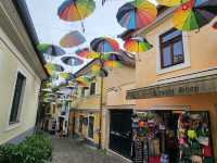 Strolling Through Szentendre's Umbrella Street: A Whimsical Delight 