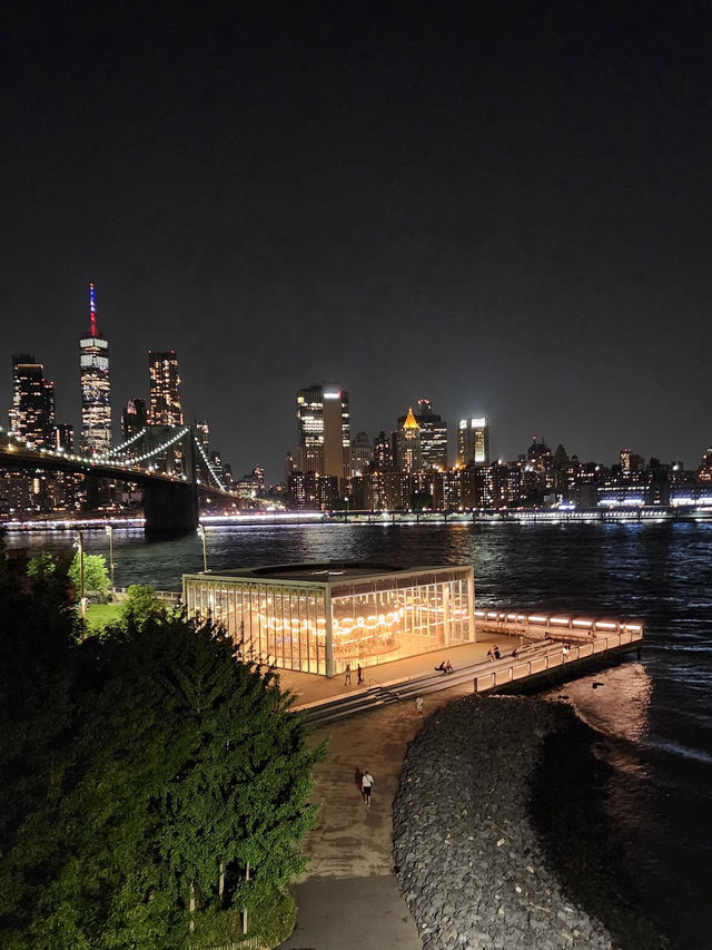 🍸夕陽、夜景、微醺調酒｜Time Out Market Bar 紐約夜晚的浪漫角落