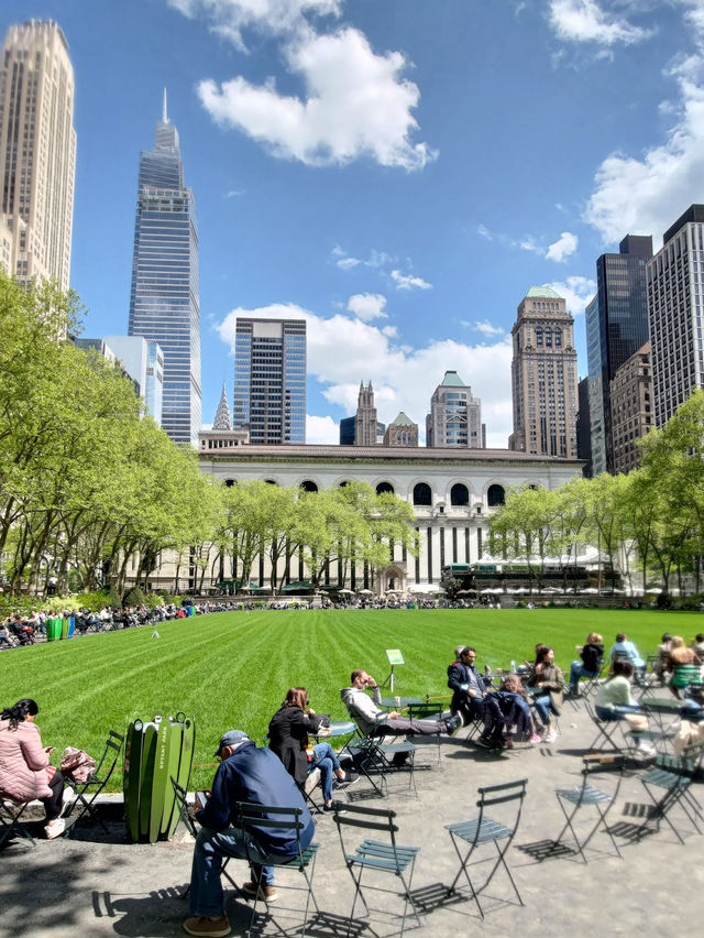 Bryant Park 布萊恩公園遊記｜紐約最有氣質的城市綠洲