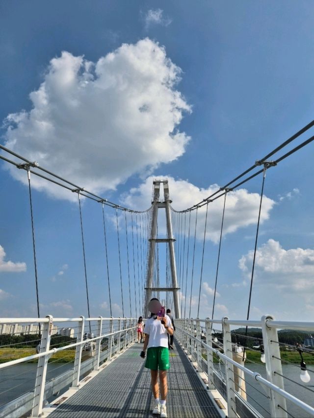 여주 당일치기 여행 남한강 출렁다리 리버뷰 카페