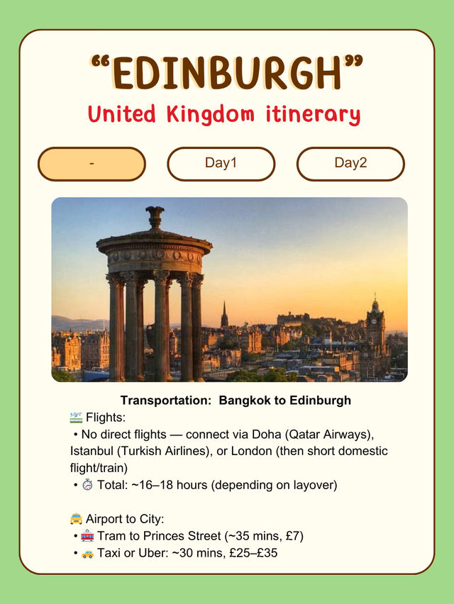 A trip to Edinburgh with me! 🇬🇧
