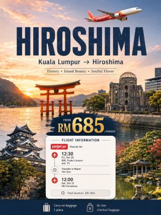  🌅 HIROSHIMA — PEACE, ISLAND BEAUTY & A BONUS HANOI STOPOVER 🇯🇵✨