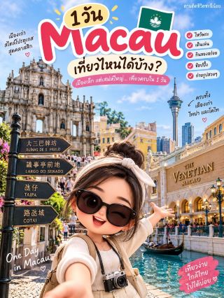 🇲🇴✨ What can you do in Macau in one day?