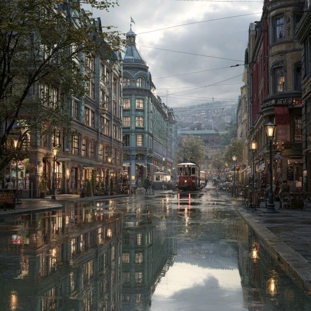 Oslo After the Rain: Reflections of a Nordic City 🌧️🇳🇴