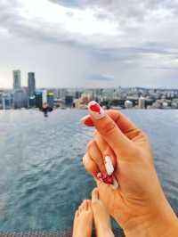 The world's most beautiful infinity pool in the sky.