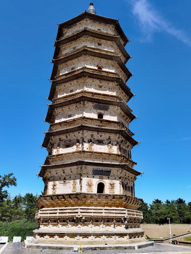 呼和浩特現存最早的古建築，萬部華嚴寺經塔