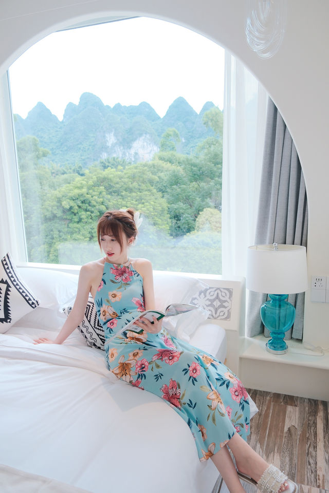 桂林陽朔 | 住到了20元 𝗿𝗺𝗯的背景裡 風景美如畫