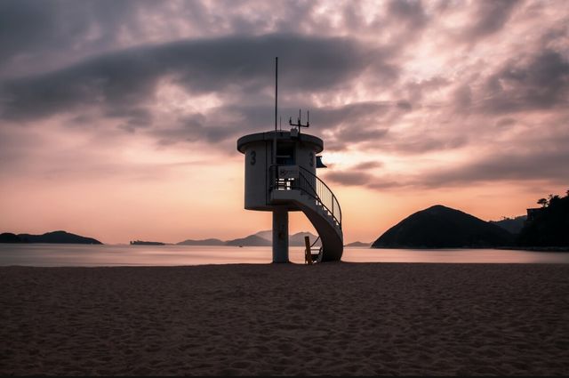 淺水灣｜在香港看海上日落