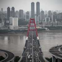The BIG RED BRIDGE!