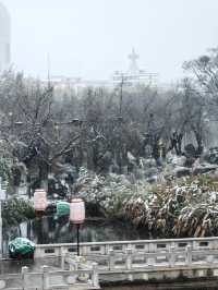 昆明大觀公園雪景如畫