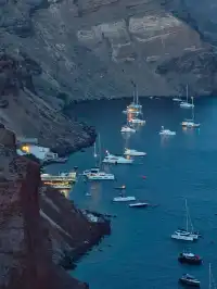 浪漫希臘，在聖托里尼的休閒一天。