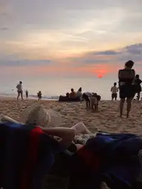 太美了！拍到了落日橘子海灘！