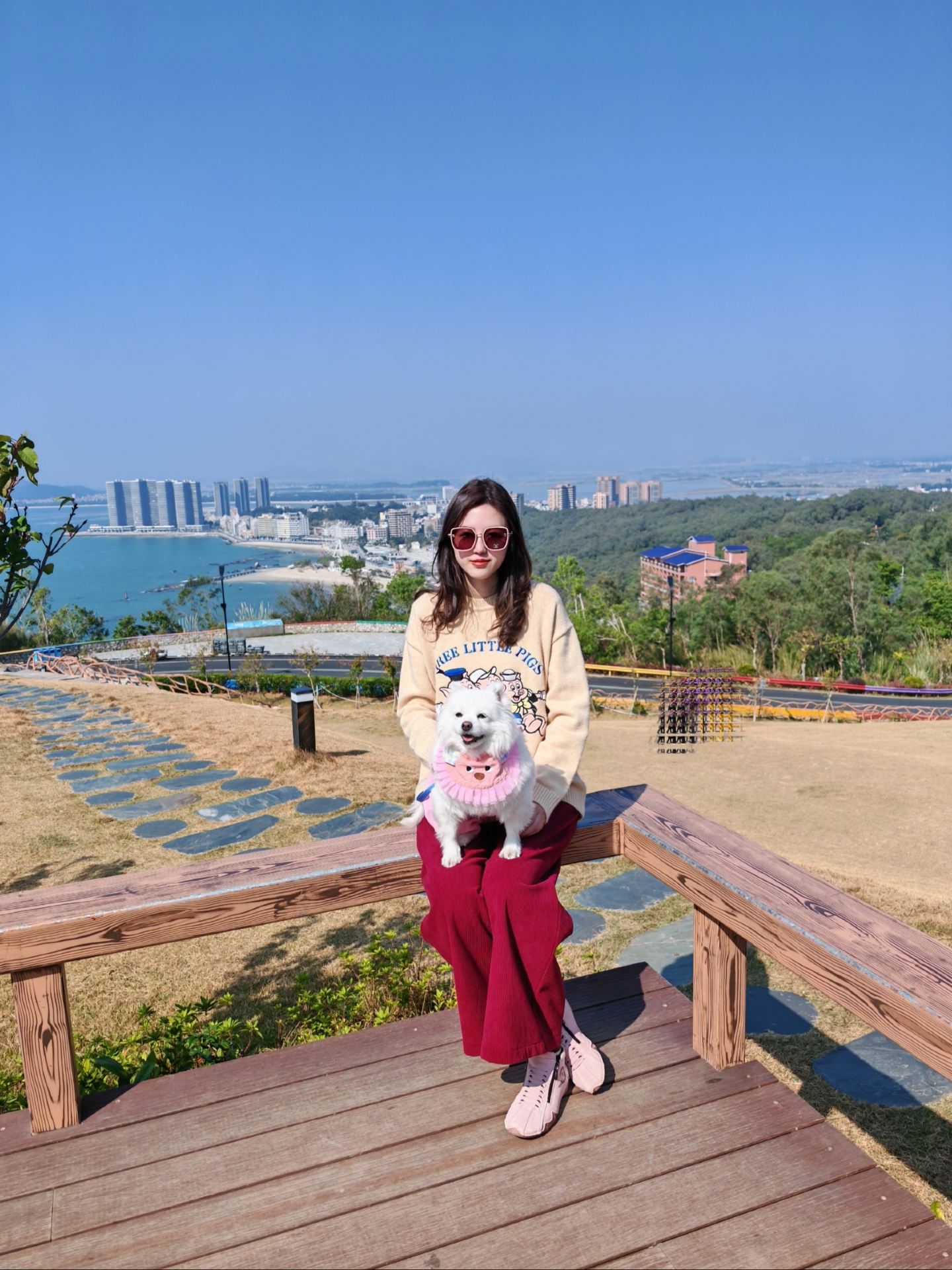 We took our dog on a winter road trip to Yangxi County!