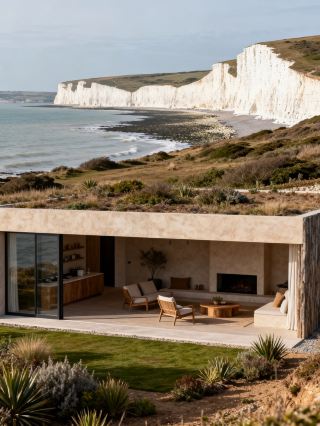 Photo shoot at the Seven Sisters White Cliffs in the UK, stay at Brighton seafront hotels」