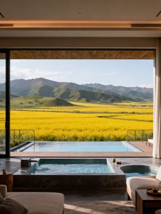 在門源住花海旁，醒來就是金色海洋