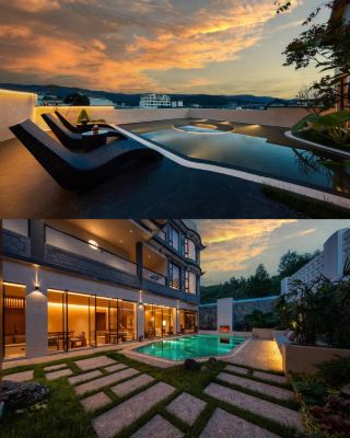 A slow stay with private hot springs in Eryuan: Discover wild mountain springs at Xiangnan