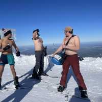 Stunning views on icy mountains 