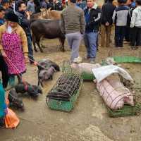 Market in Ha Giang are lively n noisy