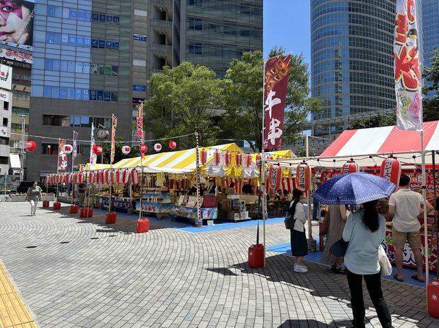 東京・品川。品川駅港南口に広がる公園『港南ふれあい広場』