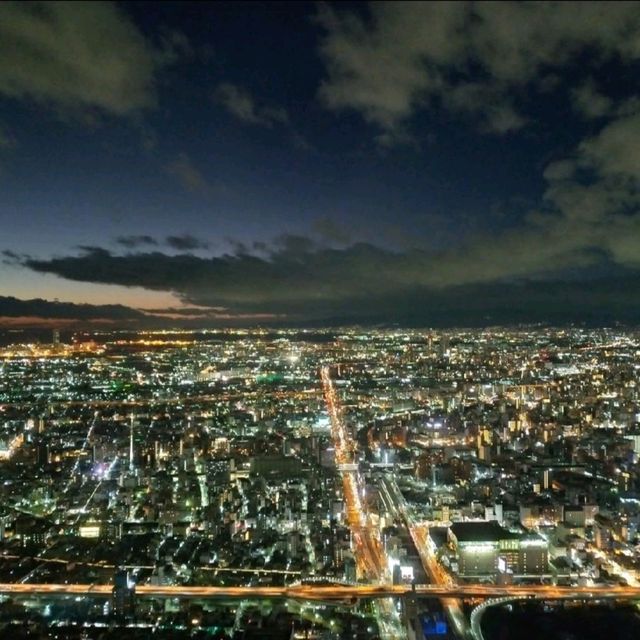 阿倍野展望台HARUKAS 300🌃俯瞰最美麗動人的大阪夜景