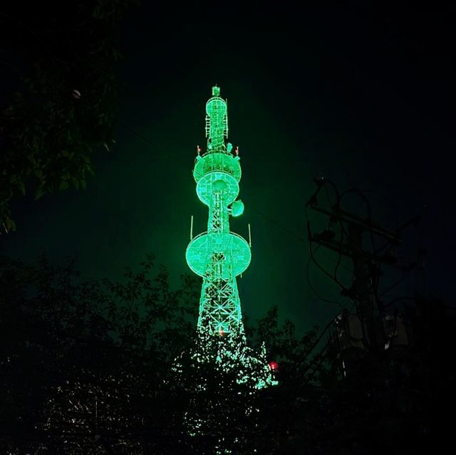 🎨형형색색 빛깔의 조명이 돋보이는 수봉공원