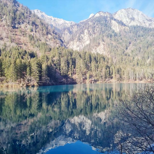 Amazing view like a wallpaper in jiuZhaiGou