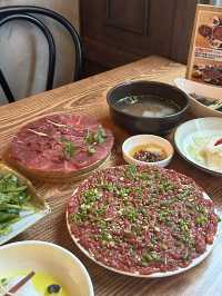 【韓国/大邱】大邱名物、牛肉のお刺身が日曜日も食べれるお店🐄
