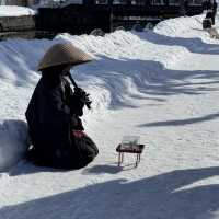 被白雪覆蓋嘅北海道景色自帶filter