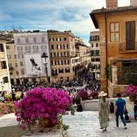 A Blooming Delight: The Spanish Steps in Full Flower