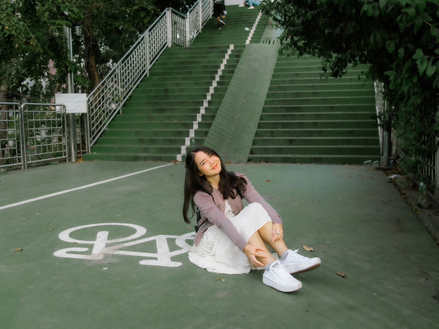 สะพานเขียว หน้าสวนลุม