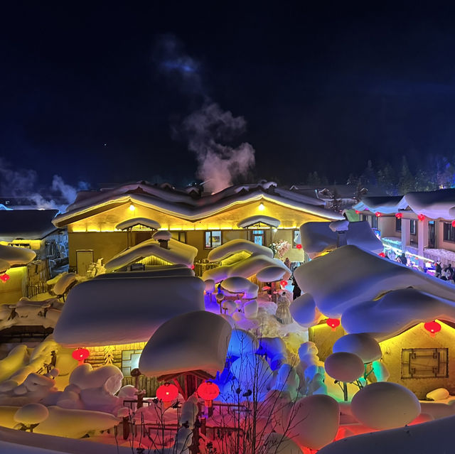 ☃️หมู่บ้านเห็ดหิมะ China Snow Town☃️