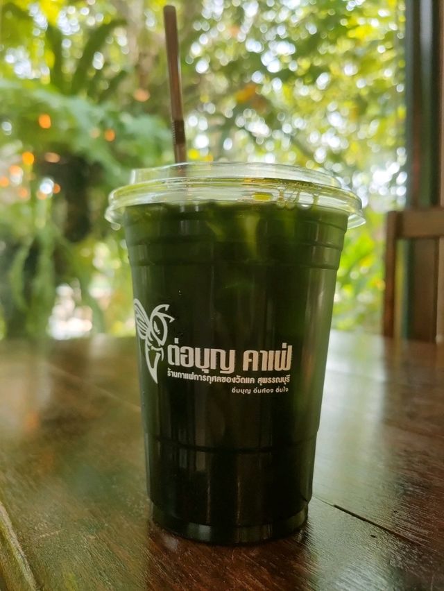 คาเฟ่ต่อบุญ บรรยากาศดีในวัดแค สุพรรณบุรี