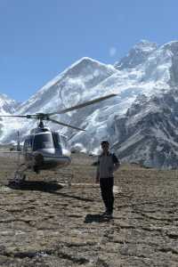 Unforgettable Heli Ride to Everest Base Camp: A Journey Above the Clouds to Top of the World.