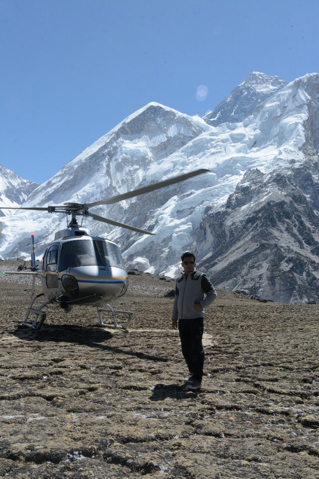 Unforgettable Heli Ride to Everest Base Camp: A Journey Above the Clouds to Top of the World.