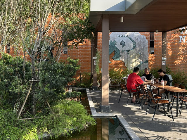 Green Oasis in a cafe