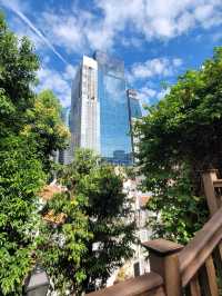 Skyscraper and Greenery views in Ann Siang Hill Park