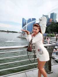 The Helix Bridge – Merlion – Marina Bay สิงคโปร์