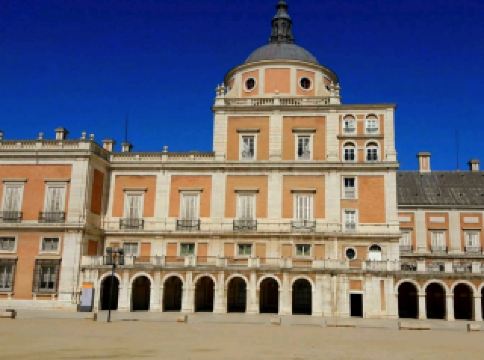 A very beautiful open space formed by the surrounding buildings