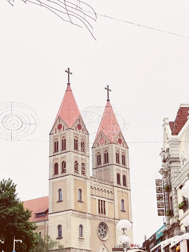 ⛪ Qingdao's Sacred Landmark: St. Michael's Cathedral - Where European Faith Meets Chinese Skies! 🌤️ ⛪ Qingdao's Sacred Landmark: St. Michael's Cathedral - Where European Faith Meets Chinese Skies! 🌤️