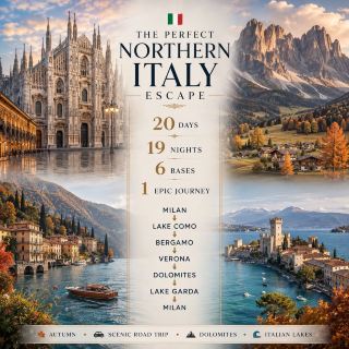 🇮🇹✨ The Ultimate 20-Day Northern Italy Autumn Escape