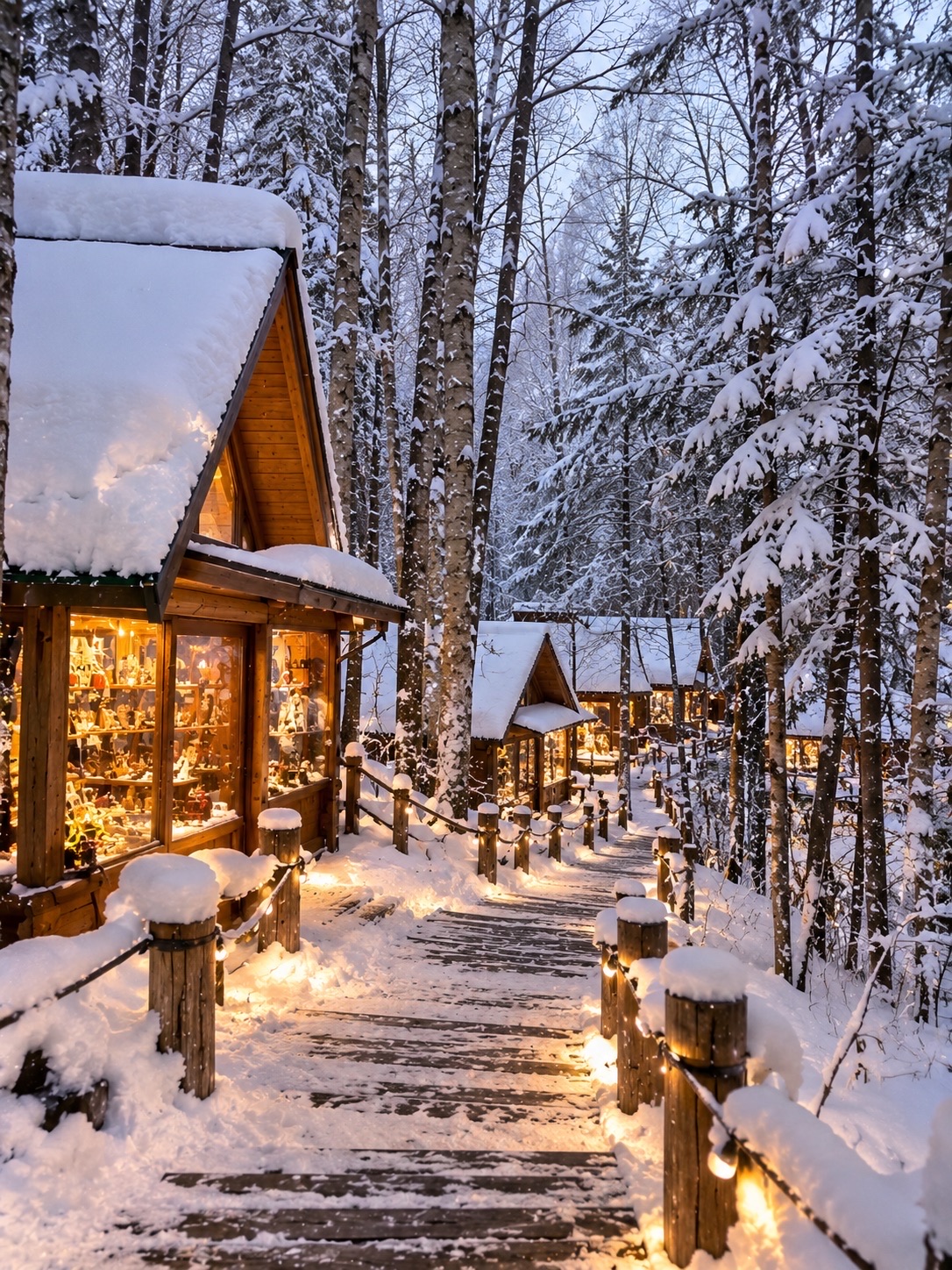 Ningle Terrace, Furano, Hokkaido, Japan.