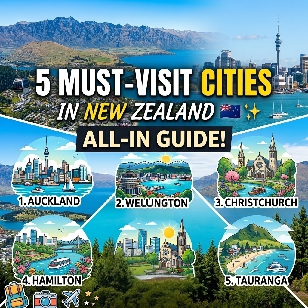 Five Epic NZ Cities That Are Major Travel Goals 🇳🇿✨